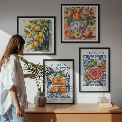 Galleria a parete Poster di moda sugli agrumi italiani
