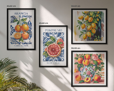 Galleria a parete Poster di moda sugli agrumi italiani