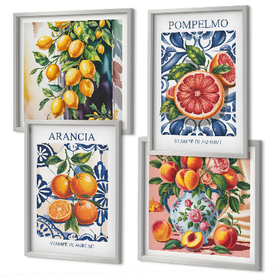 Galleria a parete Poster di moda sugli agrumi italiani