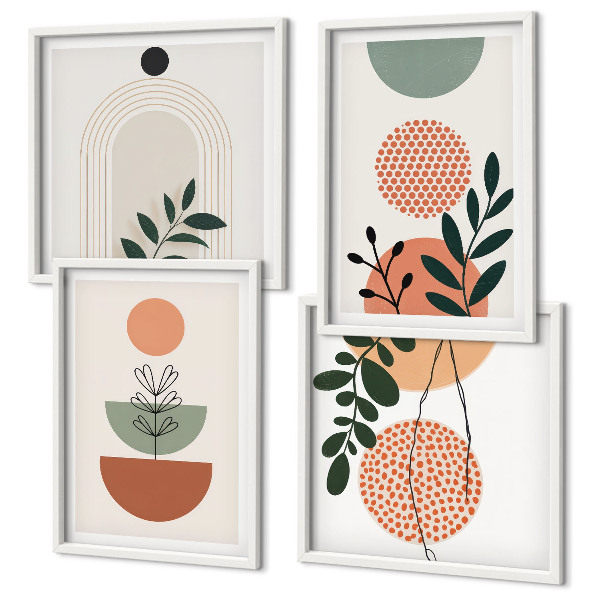 Galleria a parete Motivi vegetali moderni