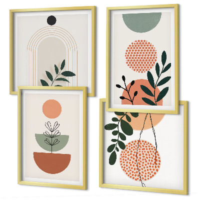 Galleria a parete Motivi vegetali moderni