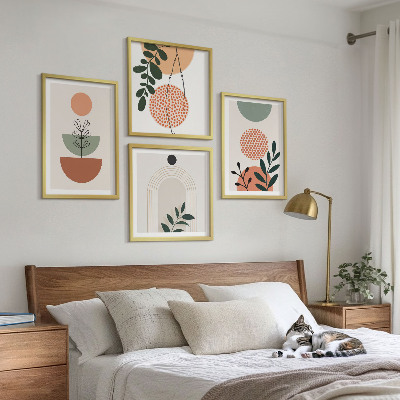 Galleria a parete Motivi vegetali moderni