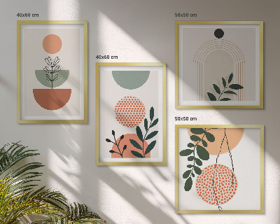 Galleria a parete Motivi vegetali moderni