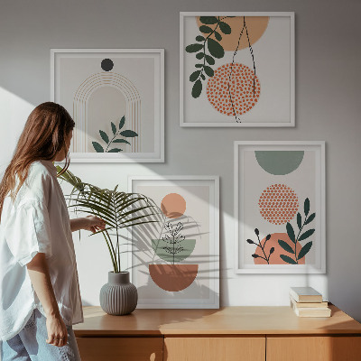 Galleria a parete Motivi vegetali moderni