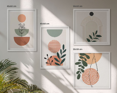 Galleria a parete Motivi vegetali moderni