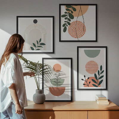 Galleria a parete Motivi vegetali moderni
