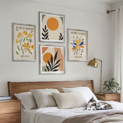 Galleria a parete Poster floreali Parigi Milano