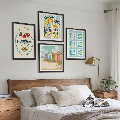 Galleria a parete Illustrazioni della cucina mediterranea