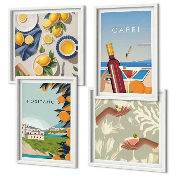 Galleria a parete Vacanze italiane al limone a Capri