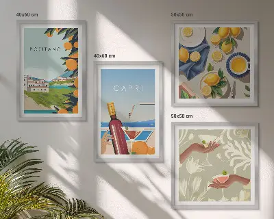 Galleria a parete decorazione Vacanze italiane al limone a Capri