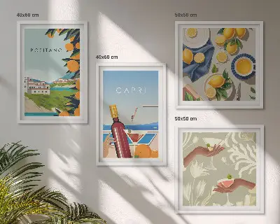 Galleria a parete decorazione Vacanze italiane al limone a Capri