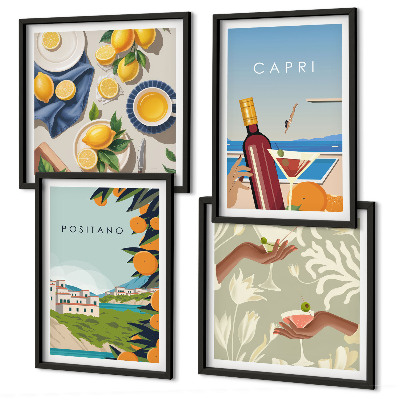 Galleria a parete Vacanze italiane al limone a Capri