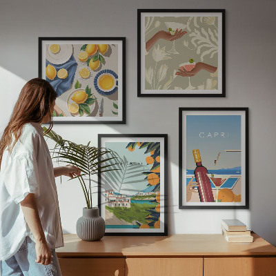 Galleria a parete Vacanze italiane al limone a Capri