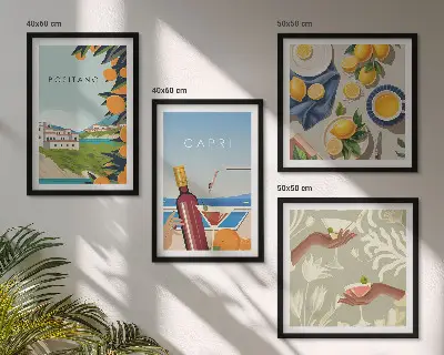 Galleria a parete decorazione Vacanze italiane al limone a Capri
