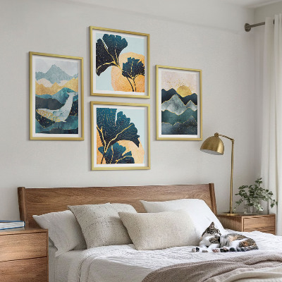 Polittico con cornice Montagne astratte estetiche