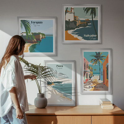 Galleria a parete Spiagge tropicali e palme