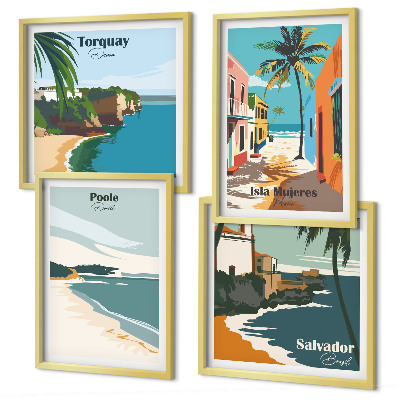 Galleria a parete Spiagge tropicali e palme