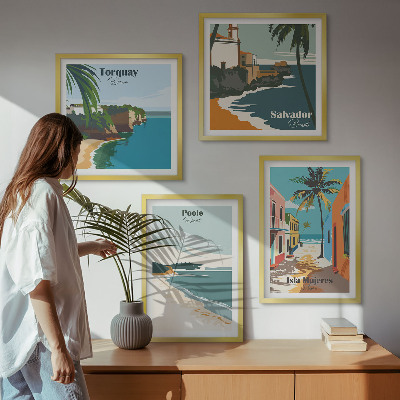 Galleria a parete Spiagge tropicali e palme