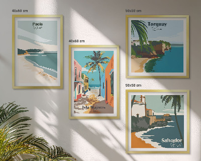 Galleria a parete Spiagge tropicali e palme