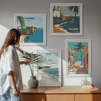Galleria a parete Spiagge tropicali e palme