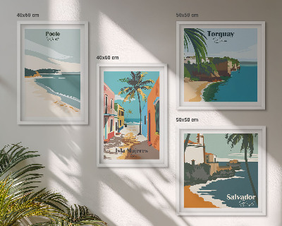Galleria a parete Spiagge tropicali e palme