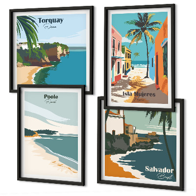 Galleria a parete Spiagge tropicali e palme