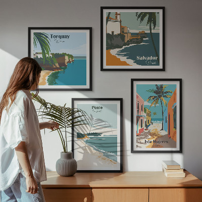 Galleria a parete Spiagge tropicali e palme