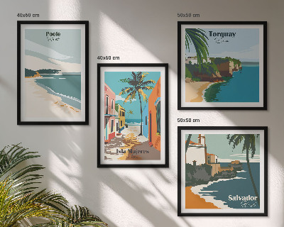 Galleria a parete Spiagge tropicali e palme