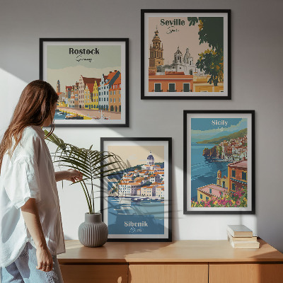 Galleria a parete Paesaggi delle città europee