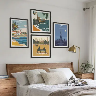 Architettura delle città costiere galleria a parete