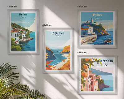 Galleria a parete Paesaggi retrò in stile pittoresco