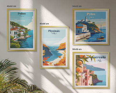 Galleria a parete Paesaggi retrò in stile pittoresco