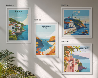 Galleria a parete Paesaggi retrò in stile pittoresco