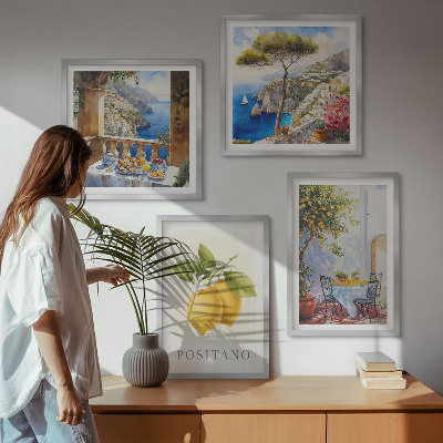 Galleria a parete Vedute dell'architettura dei limoni di Positano