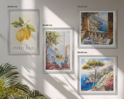 Galleria a parete Vedute dell'architettura dei limoni di Positano