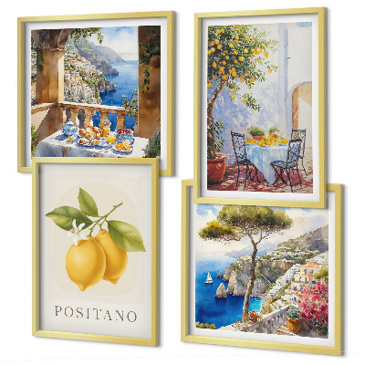Galleria a parete Vedute dell'architettura dei limoni di Positano