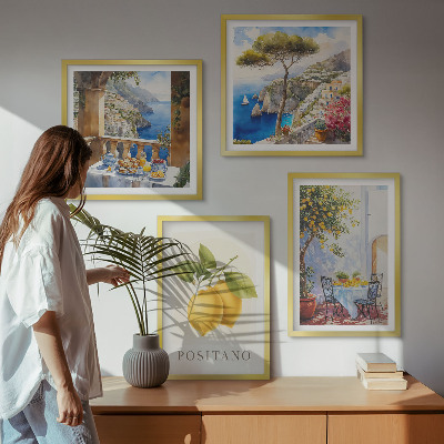 Galleria a parete Vedute dell'architettura dei limoni di Positano