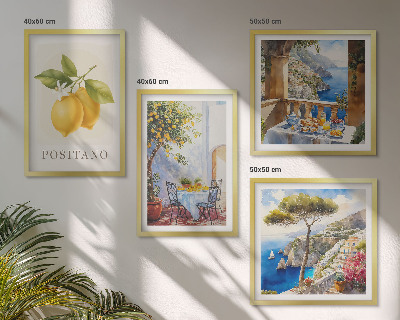 Galleria a parete Vedute dell'architettura dei limoni di Positano