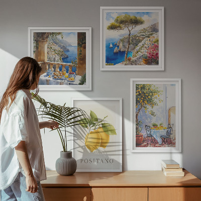 Galleria a parete Vedute dell'architettura dei limoni di Positano