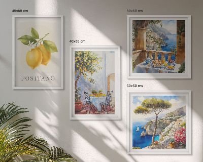Galleria a parete Vedute dell'architettura dei limoni di Positano
