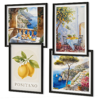 Galleria a parete Vedute dell'architettura dei limoni di Positano