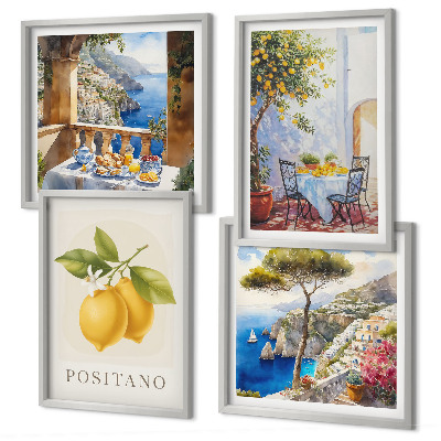 Galleria a parete Vedute dell'architettura dei limoni di Positano