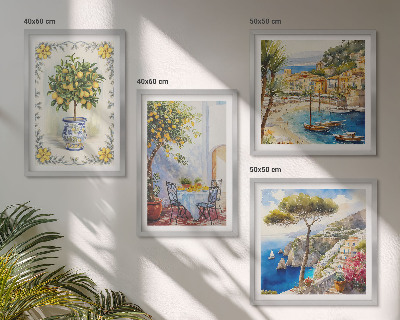 Galleria a parete Vista del mare di limoni