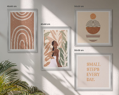 Galleria a parete Eleganti motivi e geometrie vegetali