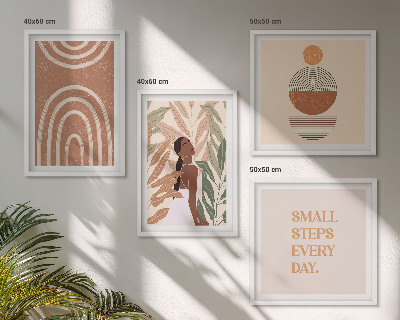 Galleria a parete Eleganti motivi e geometrie vegetali