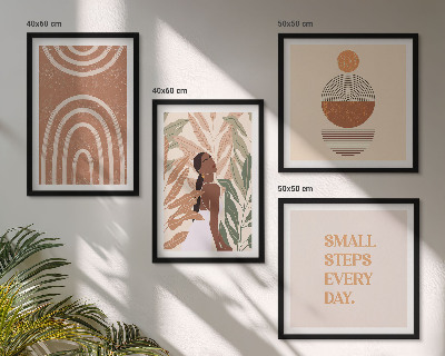 Galleria a parete Eleganti motivi e geometrie vegetali