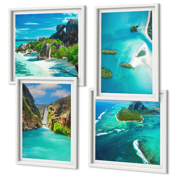 Galleria a parete isole tropicali turchesi