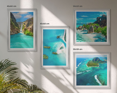 Galleria a parete isole tropicali turchesi