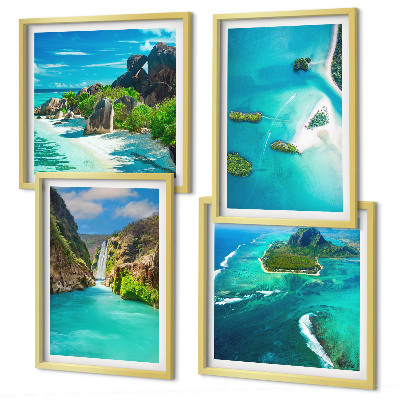 Galleria a parete isole tropicali turchesi