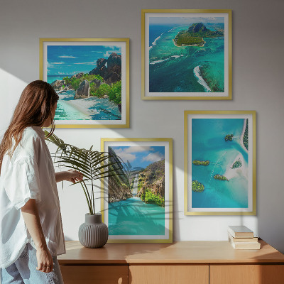 Galleria a parete isole tropicali turchesi